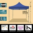 thumbnail image 2 of TentandTable Speedy Pop-up Party Tent 40mm, Blue, 10 ft x 10 ft, 2 of 8