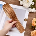 thumbnail image 3 of 2Pcs 90.6x1.8 Molding Trim Wall Trim Self Adhesive Flexible Peel and Sick Wallpaper Border Vintage 3D Edging Lines Skirting Stickers PVC Baseboard for DIY Mirror Home Kitchen Office, 3 of 8