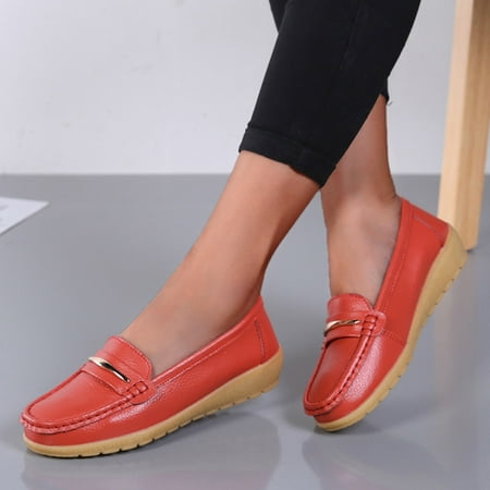 Daznico Womens Loafers Comfort Flats Shoes Womens Breathable Lace Up Shoes Casual Shoes Size 8.5
