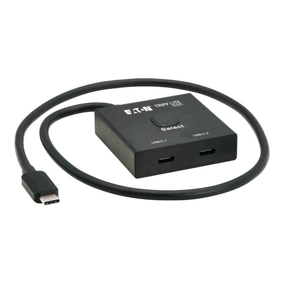 Eaton Tripp Lite Series 2x1 Bi-Directional USB-C Switch - 8K 60 Hz Video, HDCP Passthrough, USB 3.2 Gen 2, 100W PD Charging, Black (u415-002-bds)