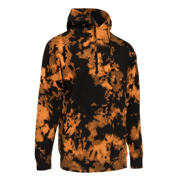 GStyle USA Men's Sweatshirt Mineral Wash Tie Dye Pullover Hoodie, Up