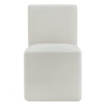 thumbnail image 4 of Spruce & Spring Upholstered Dining Chairs with Hidden Casters Set of 2, Cream(Grey-flecked), 4 of 12