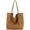 Brown, variant on CoCopeaunts Canvas Tote Handbag Purse Large Capacity Hobo Shopper Handbag Grocery Shoulder Bag for Women Girl