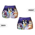 thumbnail image 5 of Lsque Bluey Pattern High Waisted Biker Shorts for Women-Tummy Control Fitness Athletic Workout Running Yoga Gym Shorts,Moisture-Wicking-XX-Large, 5 of 9