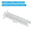 thumbnail image 2 of Uxcell 23/8 Staples for Stapler, 4Box 4000pcs 5/16" Leg Length Standard Flat Clinch, 2 of 6