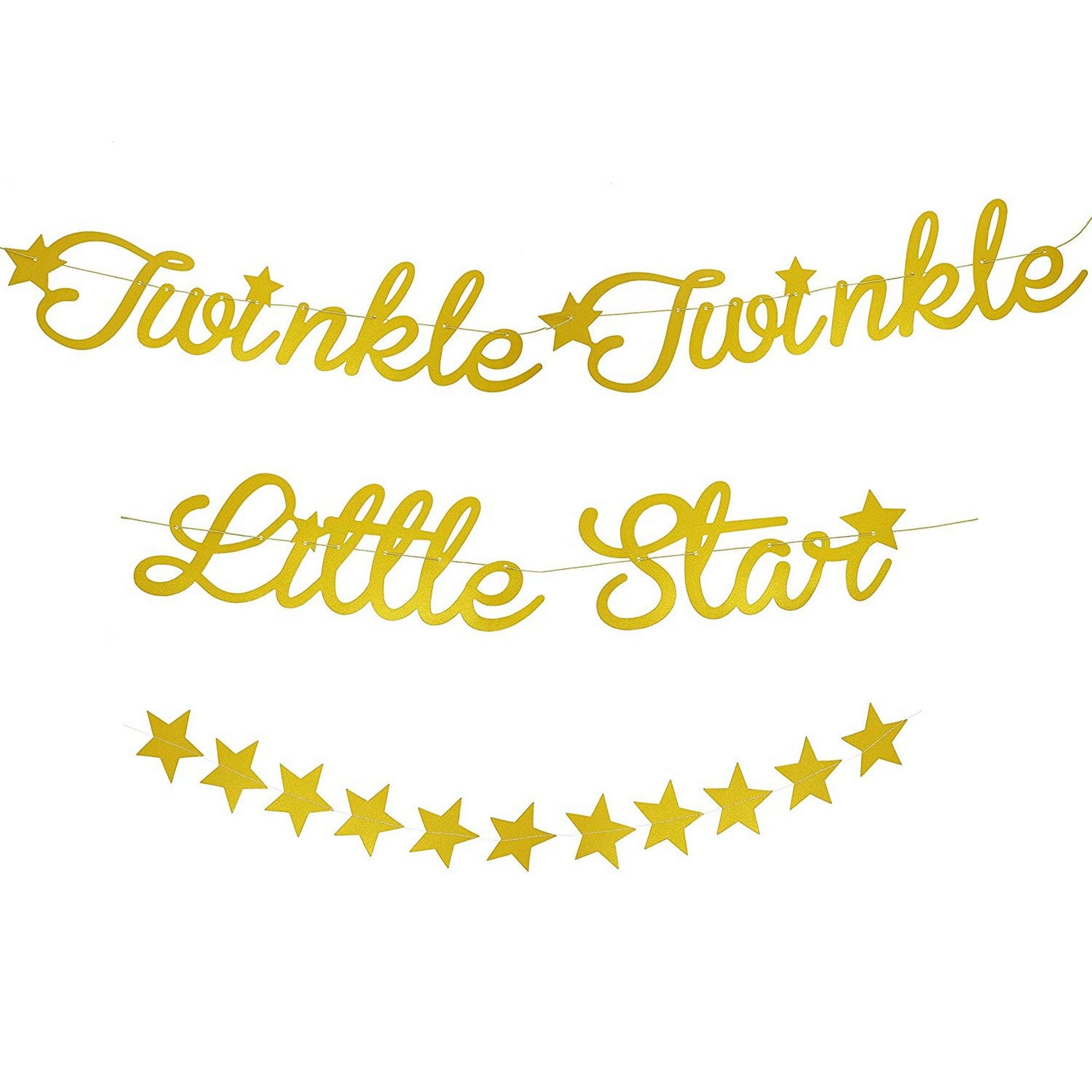 twinkle twinkle little star banner walmart