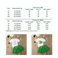 thumbnail image 2 of Inevnen Baby Girl Romper Set Four-leaf Clover Printed Short Sleeve Tops Bow Tulle Skirt Headband, 2 of 2