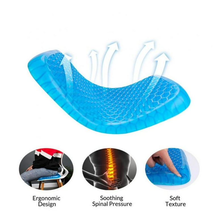 Gel Enhanced Seat Cushion,Non-Slip Orthopedic Gel & Memory Foam