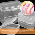 thumbnail image 1 of OUNONA 4Pcs Lightweight Plastic Makeup Sponge Case White Compact Cosmetic Storage, 1 of 8