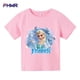thumbnail image 2 of Linda ropa infantil de Frozen, camiseta de Elsa de moda de verano para niños, camisetas de dibujos animados para bebés, camisetas casuales de manga corta para niñas pequeñas, 2 of 5