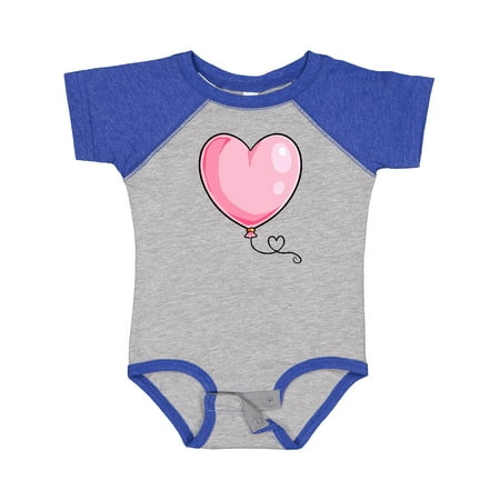 

Inktastic Pink Balloon Heart Boys or Girls Baby Bodysuit