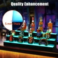 thumbnail image 3 of Yiwa 40-Inch 3-Tier LED Lighted Liquor Bottle Display – RGB Shelf with APP, Remote, Music Mode, Timer, Plug & Play Bar Rack for Home, Restaurants, Parties, 3 of 8