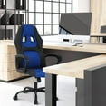 thumbnail image 2 of PC Gaming Chair Ergonomic Computer High-Back Racing with Lumbar Support Armrest Adjustable PU Leather Swivel Rolling Executive Office Desk for Home Adults, Blue, 2 of 7