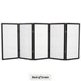 thumbnail image 6 of Red Lantern 3 ft. Short Double Cross Shoji Screen - Black - 5 Panels, 6 of 6