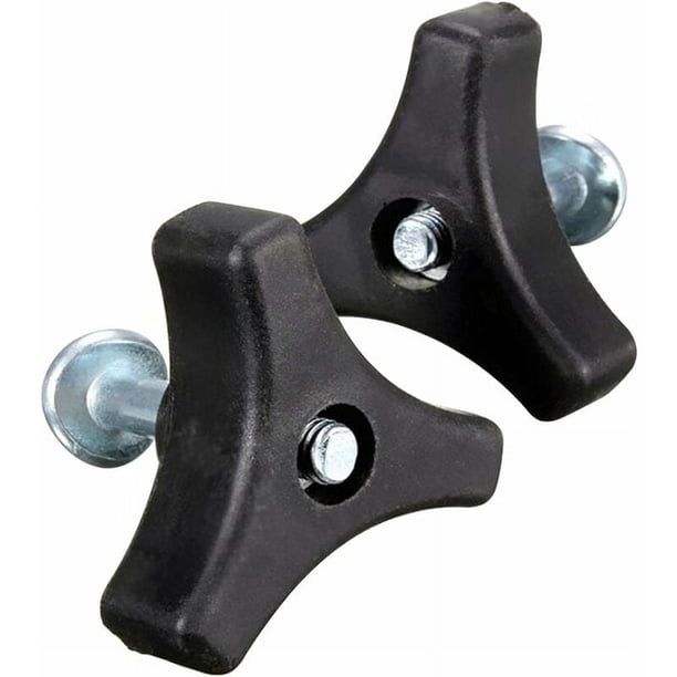 Tuerca de perilla de manija triangular, pernos de manija de cortadora de césped con rosca profunda para una fijación segura, tuerca de fijación universal hecha de material resistente y duradero para