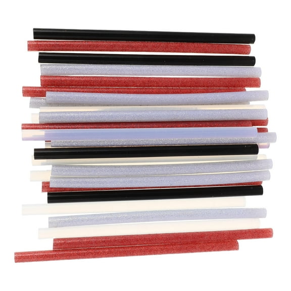 BALAHAPY 30Pcs Small Hot Glue Sticks EVA and Resin for Craft Projects Bonding Sealing