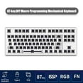 thumbnail image 2 of Teclado mecánico RGB para teclado programable Flesports MK870 (blanco), 2 of 9