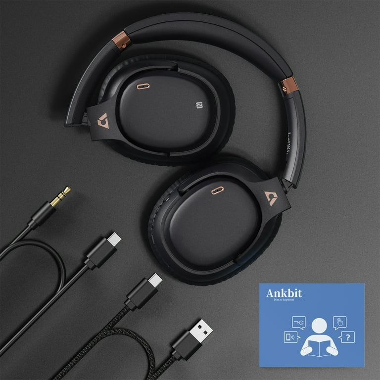 Ankbit E600Pro Bluetooth Headphones, Active Noise Cancelling