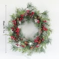 thumbnail image 3 of Christmas Wreaths for Front Door,20Inch Garland Door Hanging Festive Window Party Simulation Wall Hanging Garland Decoration, 3 of 8