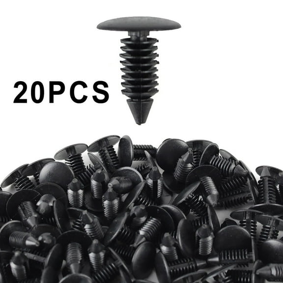 20Pcs 8mm Hole Car Clips for Automotive Plastic Rivet Push Pins