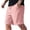 Pink -AC03, variant on Dwellite Mens Corduroy Shorts Elastic Waist Drawstring SweatShorts Summer Beach Lounge Short with Pockets Gray 2XL