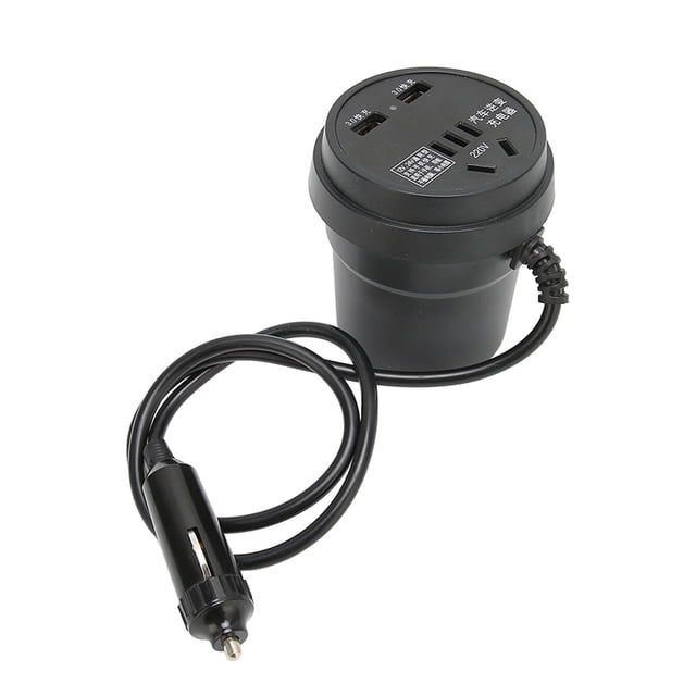 D Cto AC Converter,Black Car Inverter 150W Car Power Inverter Power Inverter Advanced Technology