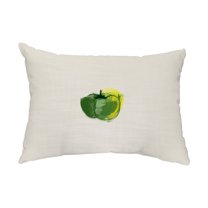 Simply Daisy, 14" x 20" Pepper Green Floral Decorative Outdoor Pillow