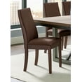 thumbnail image 2 of Spring Creek Upholstered Dining Chair Chocolate (Set of 2), 2 of 7