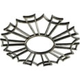 thumbnail image 2 of 36"OD x 12 5/8"ID x 1"P Augustus Architectural Grade PVC Pierced Ceiling Medallion, Antiqued Warm Silver, 2 of 11
