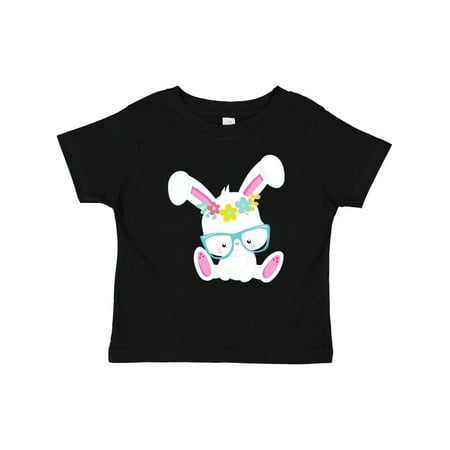 

Inktastic Hipster Bunny Bunny with Glasses Rabbit Flowers Gift Baby Boy or Baby Girl T-Shirt