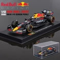 thumbnail image 2 of Bburago-casco de conductor versión 2022, modelo de coche de aleación fundida a presión, RB18 #1 Max Verstappen #11, fórmula F1 estática, 1:43 Fivean unisex, 2 of 2