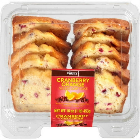 The Bakery at Walmart Cranberry Orange Sliced Loaf Cake, 16 oz