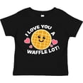 thumbnail image 3 of Inktastic I Love You a Waffle Lot with Cute Happy Waffle Boys or Girls Toddler T-Shirt, 3 of 5