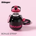 thumbnail image 6 of Sidagar 60 oz Stainless Steel Insulated Water Bottle with Straw and Carry Handle, Black, 6 of 7