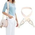 thumbnail image 4 of Becaristey Simple Bag Strap Replacement Exquisite Craft And High-end Texture No Loose Thread Shoulder Bag Strap White, 4 of 6