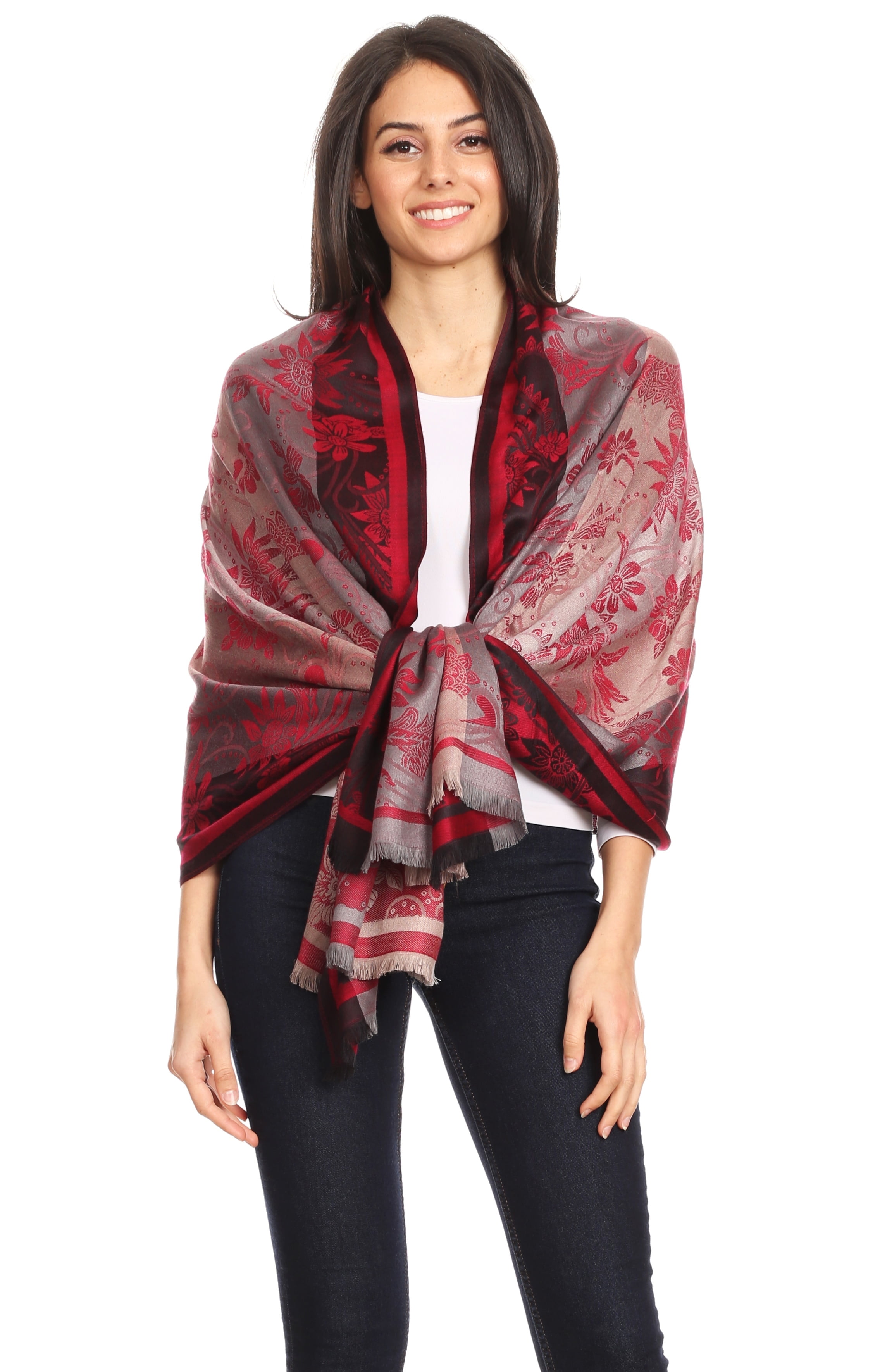 floral pashmina for wedding