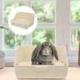 thumbnail image 4 of KAKOWELY Rabbit Litter Box Pet Toilet Potty Trainer Corner Small Animals Litter Box,11.22"X9.25"X6.1", 4 of 4