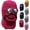Burgundy, variant on Winter Thermal Hat with Glasses Winter Pilot Hat Trapper Hats with Removeable Mask for Men Women