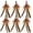 B-6 Pieces Feather Refills, variant on Toys Refills, 6 count  Da Bird Feathers Refill,  Wand Replacement  for Indoor Cats (C)