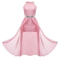 thumbnail image 6 of JAJAHO Sequin Girls Dress Sleeveless Sparkly Slim Fit High-Low Midi Ball Gown Formal Party Prom Wear Girl Dresses 12-16Y, 6 of 6