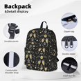 Uemuo Wine Glass Pattern Backpack for Work and Travel Durable and