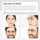 thumbnail image 4 of Gafas de seguridad redondas con estilo antivaho, protectores laterales, protección ocular UV, gafas de bloqueo de luz azul HD, cómodas gafas de laboratorio transparentes (blanco), 4 of 5