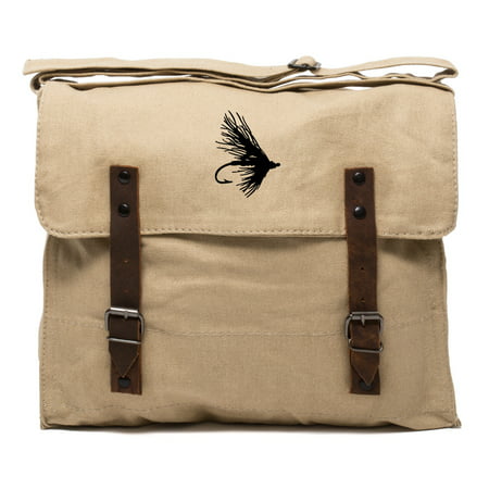 Fly Fishing Lure Hook Army Heavyweight Canvas Medic Shoulder (Best Fly Fishing Boat Bag)