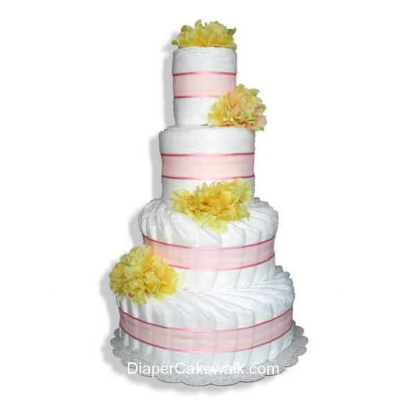 Floral Diaper Cakes - Choose Colors