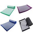 thumbnail image 3 of Minnieouse Estera de acupresión de esponja ABS portátil reutilizable reemplazo profesional hombres mujeres gimnasio cuerpo masaje muscular esteras Suministros para bajar de peso Negro Minnieouse CE014683-04, 3 of 6