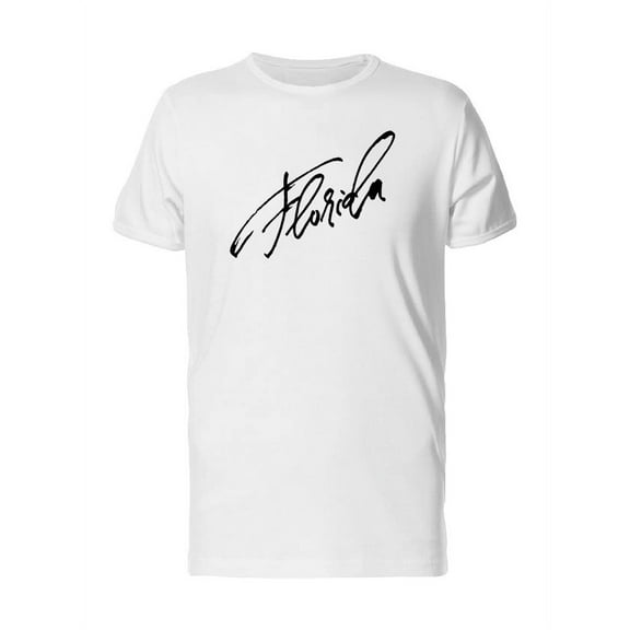 Florida, Cool Swirl Quote, State T-Shirt Men -Image by Shutterstock, Male Small