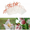 thumbnail image 1 of Queilt Set of 100 Anti-Insect Net Bags, Nylon Garden Protection Net, Reusable Fruit and Plant Protection Bag, Anti-Bird Grape Bag with Drawstring (15 x 10cm (100pcs), 1 of 5