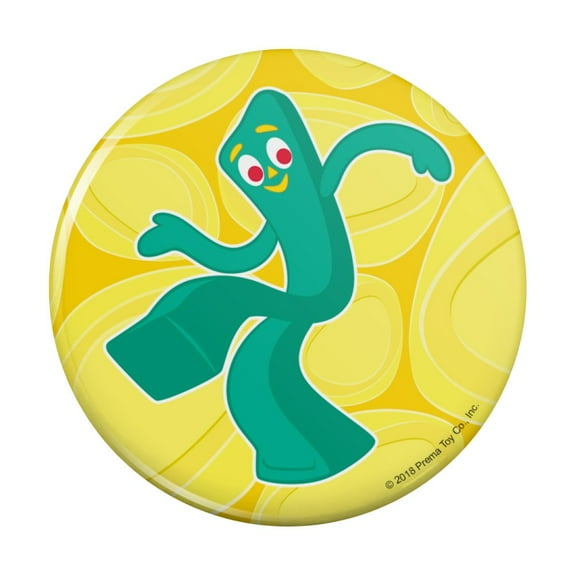 Get Your Gumby On Kitchen Refrigerator Locker Button Magnet
