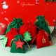 thumbnail image 2 of Bolsa de terciopelo navideña con adornos colgantes, árbol de estrellas de Navidad verde y rojo para joyería, regalo de recuerdo de fiesta, se acepta personalización, 2 of 4