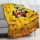 thumbnail image 4 of Migración anti-pilling, suave, ligera, esponjosa y acogedora de lujo para hogar y cocina – Perfecta para niños y adultos, 100 x 150 cm, 4 of 6